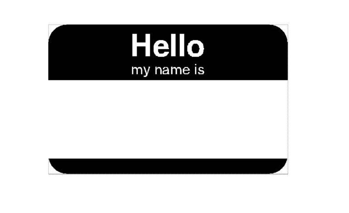 Image result for hello my name is