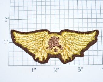 Alaska Pilot Wings Rare Vintage Iron-On Embroidered Clothing Patch for Shirt Vest Jacket Coat Uniform Collectible Souvenir Memorabilia e29c