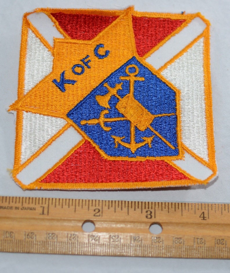 Knights of Columbus K of C Vintage Embroidered Sewon Patch Etsy