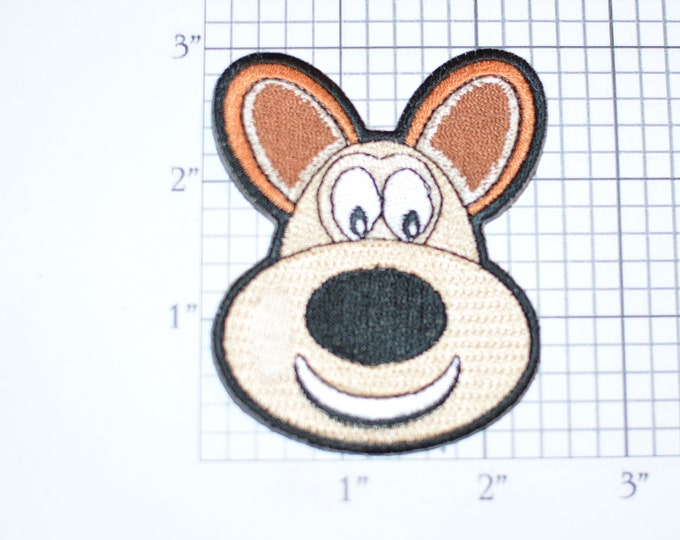 Cute Dog Puppy With Ears Up Iron-On Embroidered Clothing Patch for Fun DIY Clothes Clothing Kids Children Infant Playful Animal Logo