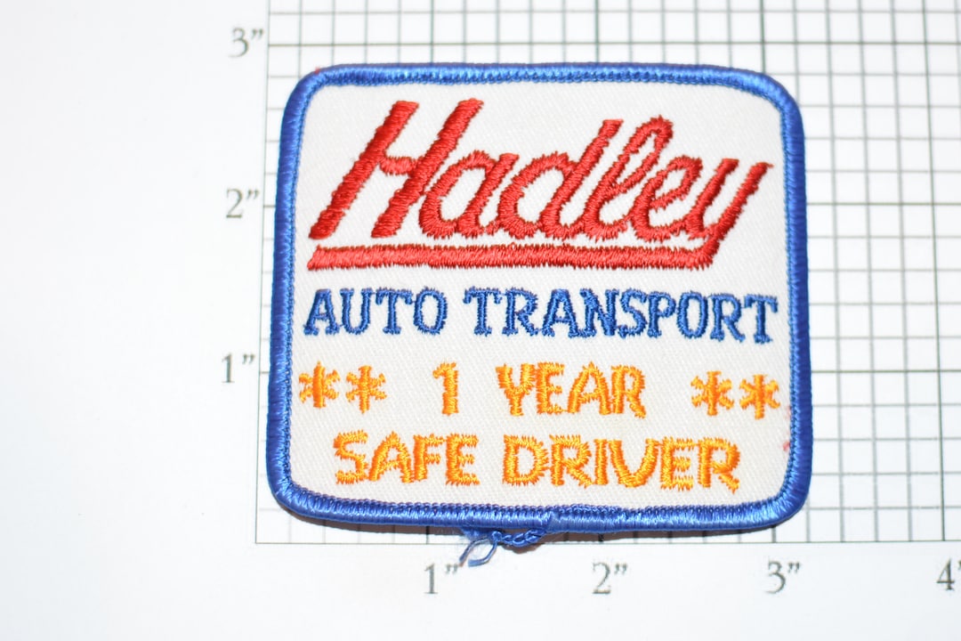 Hadley Auto Transport 1 Year Safe Driver Achievement Award Vintage