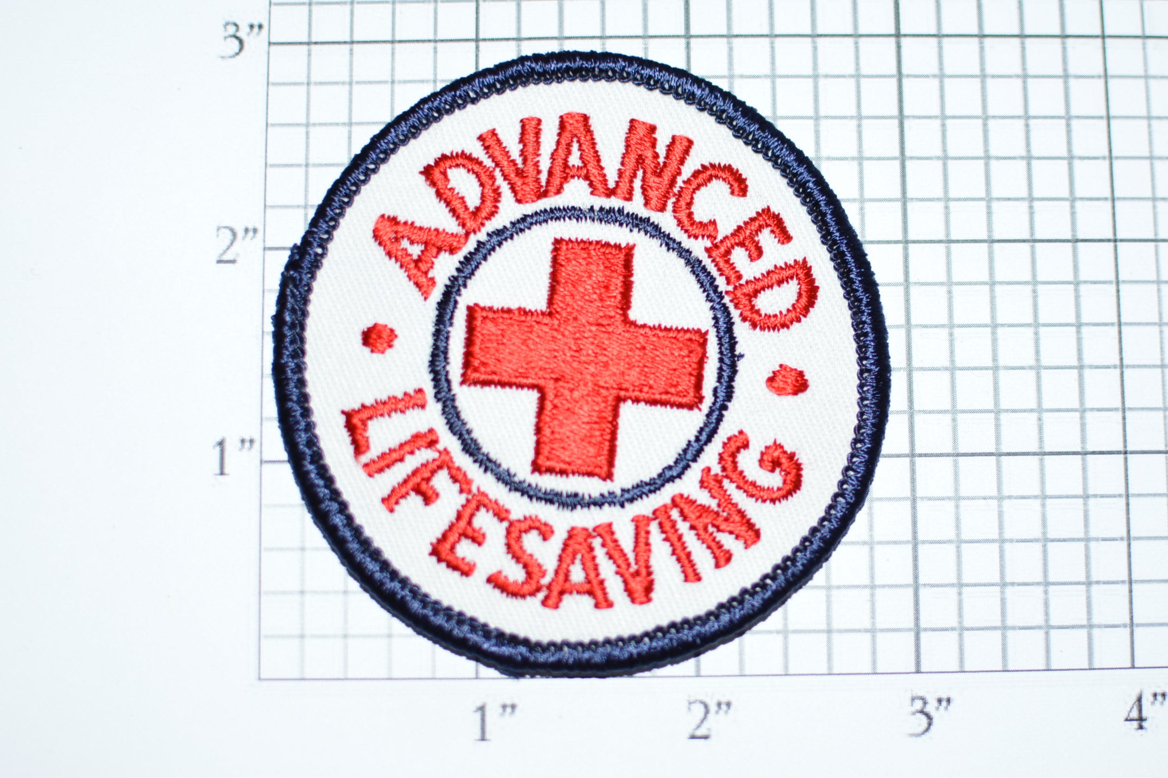 American Red Cross ARC Vintage Sew-on Embroidered Clothing Patches