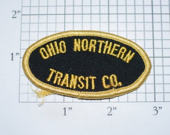 Ohio Northern Transit Co Sew-On Vintage Embroidered Clothing Patch for Driver Jacket Shirt Backpack Hat Woven Emblem Logo Collectible