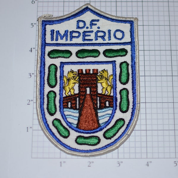 Imperio D.F. Football (Soccer) Club in SoCal Premier California League Vintage Iron-on Embroidered Clothing Patch Sport Uniform Jersey Logo