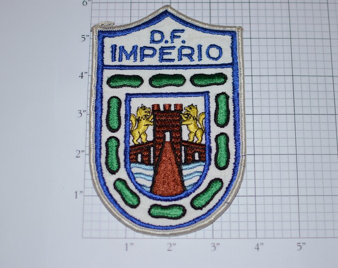 Imperio D.F. Football (Soccer) Club in SoCal Premier California League Vintage Iron-on Embroidered Clothing Patch Sport Uniform Jersey Logo