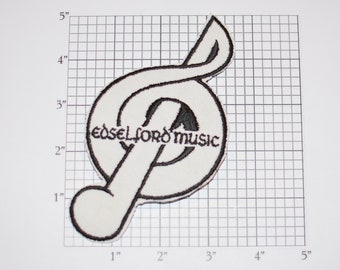 Edselford Music Iron-On Vintage Embroidered Patch Jacket Jeans Backpack Shirt Vest Musician Instrument Band Group Edsel Ford Collectible