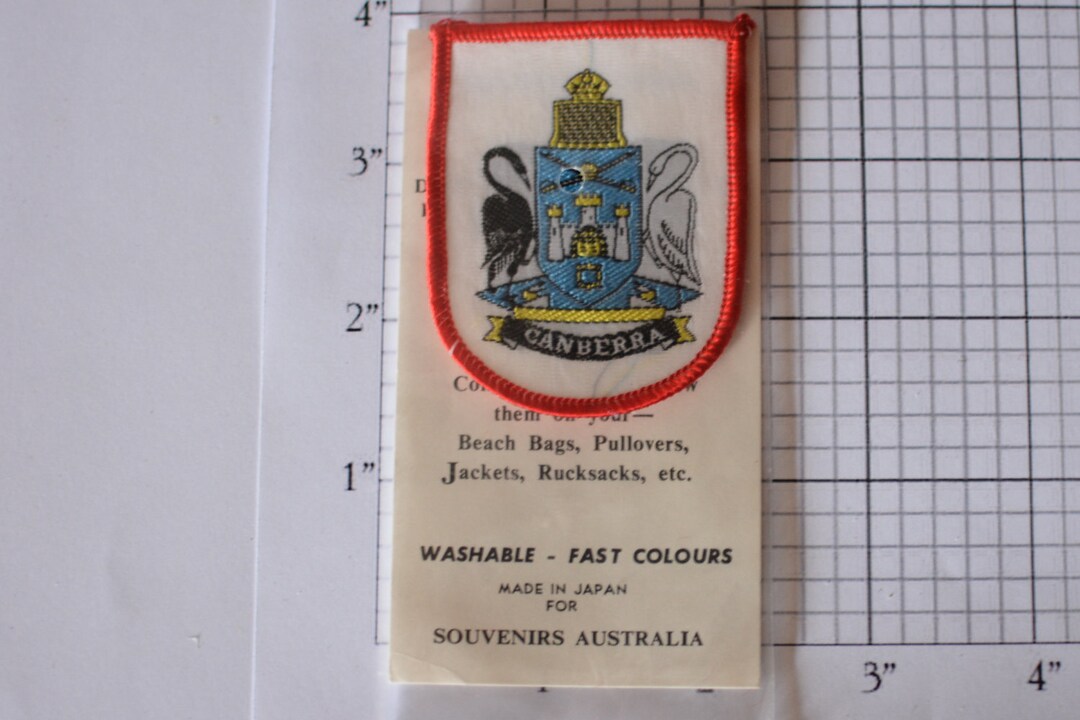 Canberra Australia, New in Package Sewon Vintage Travel Patch