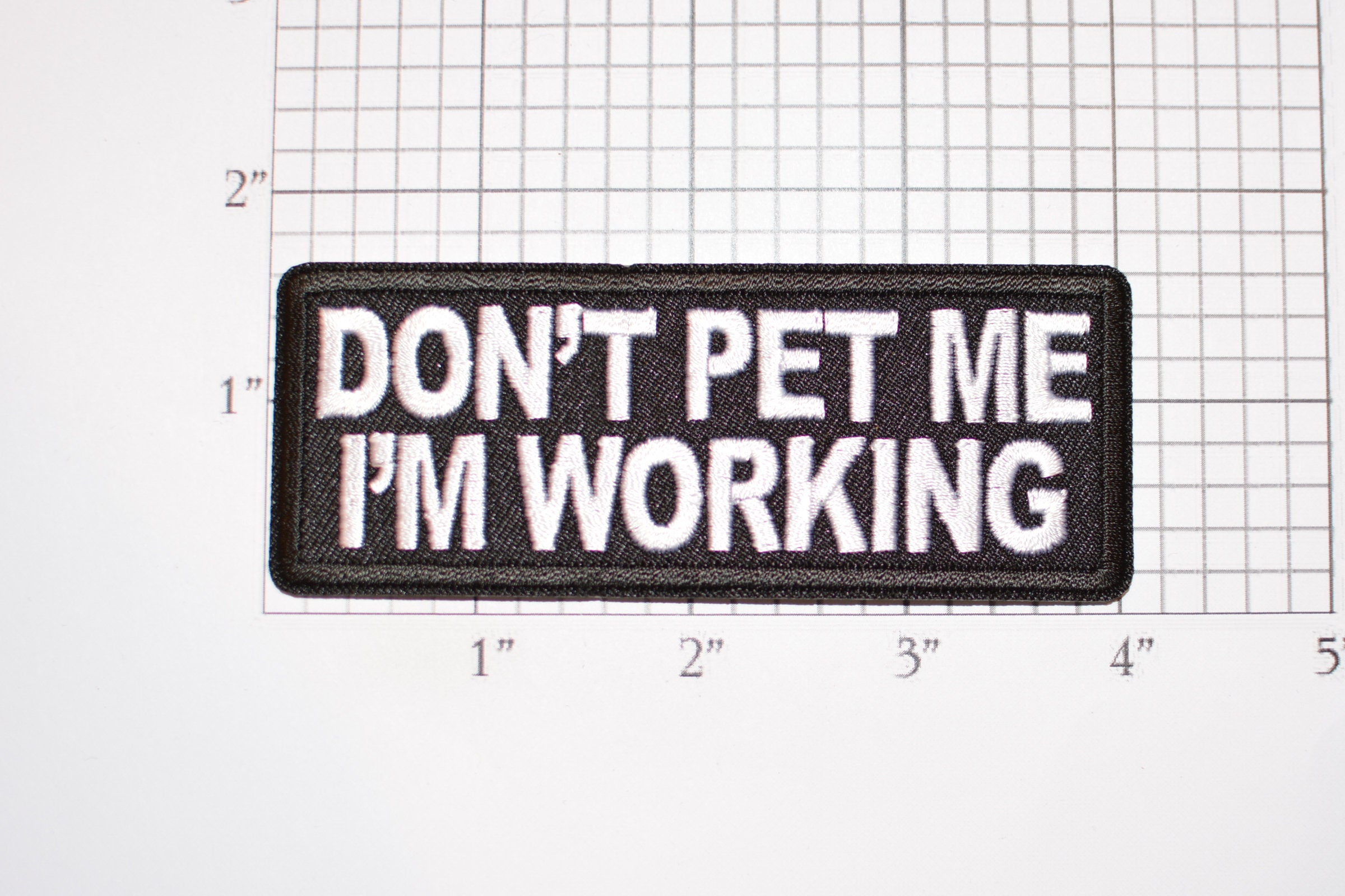 6x2 Do Not Pet W/symbols Vertical Patch 