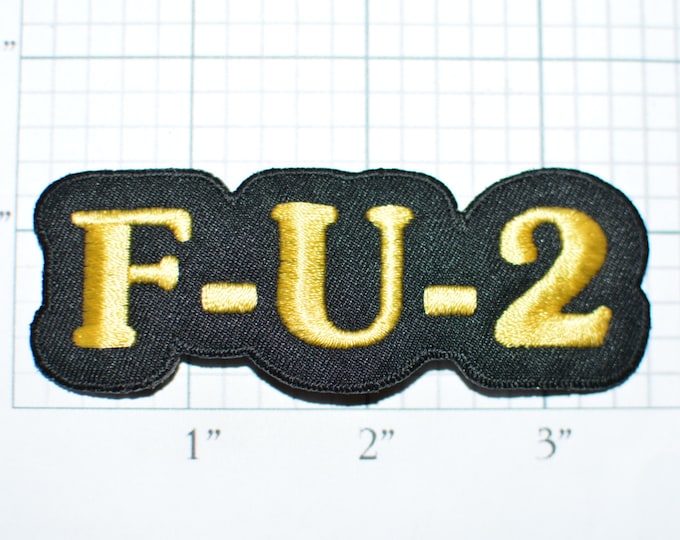F U 2, Vintage Patch Iron-on Patch Jeans Patch Jacket Patch Backpack Patch Applique Embroidered Patch Funny Patch Cute e32b