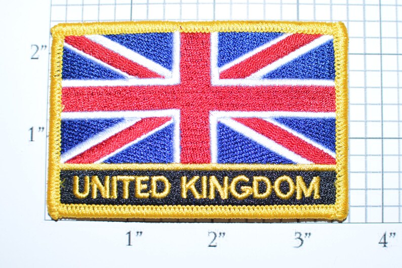 UNITED KINGDOM UK Flag Iron-on Patch Jacket Patch Travel Trip | Etsy
