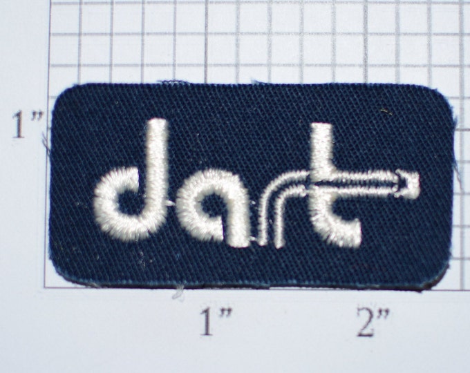 Dart Company Co Sew-On Vintage Embroidered Clothing Patch Employee Uniform Shirt Jacket Emblem Logo Workshirt Worker Costume Transportation