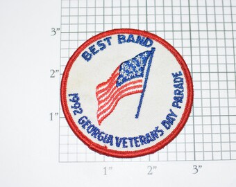 Best Band 1992 Georgia Veterans Day Parade Embroidered Clothing Patch for Jacket Shirt Vest Backpack Jeans Collectible Souvenir Award Music