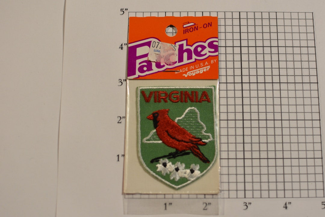 Virginia Cardinal Sign Virginia Cardinal Emblem (voyager Badge Sealed Pkg) Vintage Iron-on ...