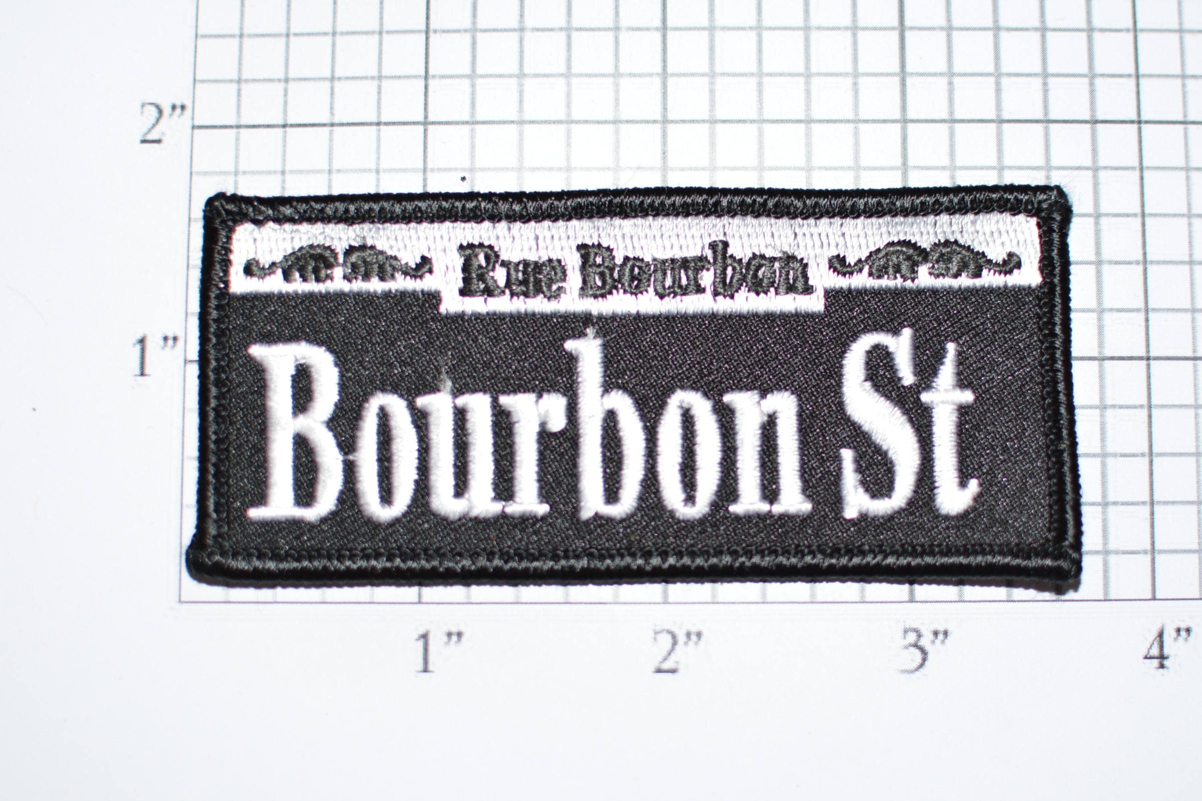 New Orleans Rue Bourbon Street French Quarter Iron-On Vintage