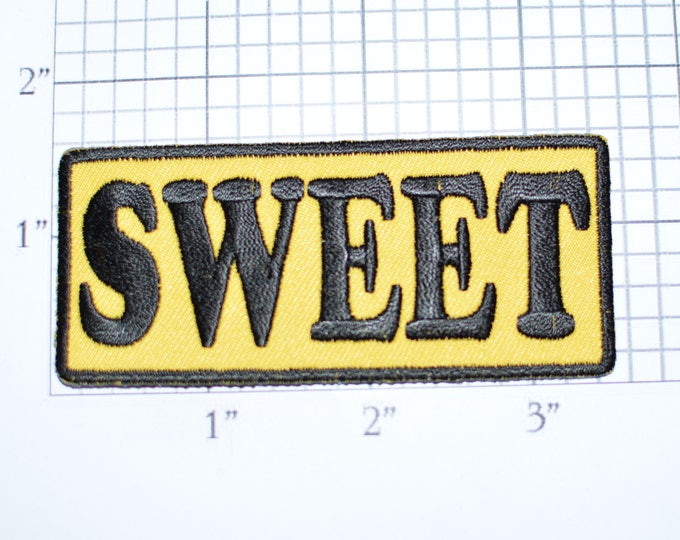 SWEET Iron-On Embroidered Clothing Patch for Shirt Jacket Vest Hat Backpack Jeans Purse Nickname Novelty Emblem DIY Clothes Craft Biker t02b