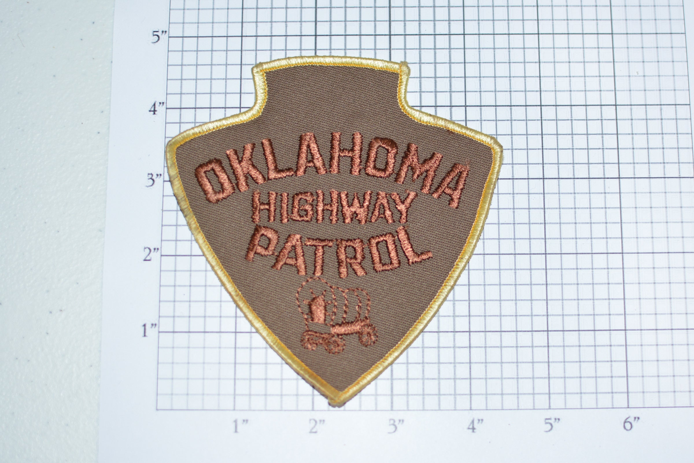 Oklahoma Highway Patrol Iron-on Vintage Embroidered Patch for - Etsy Israel