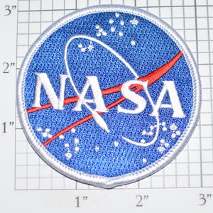 NASA Iron-on Embroidered Clothing Patch for Jacket Vest Shirt Hat Backpack Costume Cosplay Space Agency Aerospace Collectible Astronaut