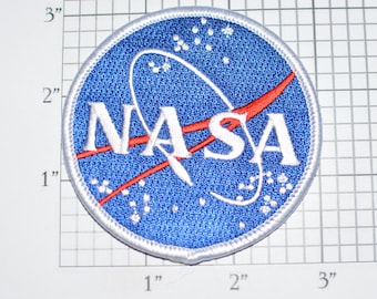 NASA Iron-on Embroidered Clothing Patch for Jacket Vest Shirt Hat Backpack Costume Cosplay Space Agency Aerospace Collectible Astronaut