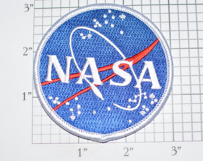 NASA Iron-on Embroidered Clothing Patch for Jacket Vest Shirt Hat Backpack Costume Cosplay Space Agency Aerospace Collectible Astronaut
