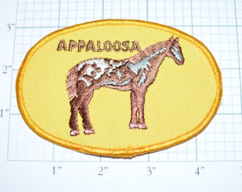 APPALOOSA Breed Horse Lovers Equestrian Vintage Iron-on Embroidered Clothing Patch Gift Idea Cowboy Jacket Patch Vest Patch Hat Patch f1