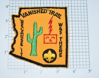 Vanished Trail Arizona Vintage Embroidered Sew-on Clothing Patch Hiking Outdoors Backpacking Boy Scouts BSA Jacket Shirt Vest Hat Crest e31a