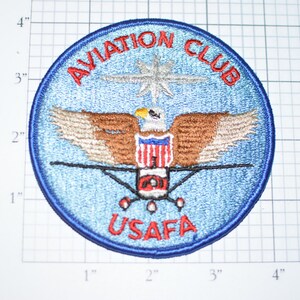 Aviation Club - USAFA - Very RARE Iron-On Vintage Patch - US Air Force - Collectible Militaria Gift for Soldier Veteran -  e16