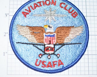 Aviation Club - USAFA - Very RARE Iron-On Vintage Patch - US Air Force - Collectible Militaria Gift for Soldier Veteran -  e16