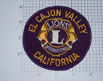 El Cajon Valley California LIONS Club International LCI Embroidered Vintage Clothing Patch for Jacket Shirt Hat Jeans Vest Collectible Logo