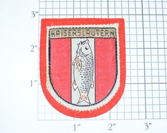 Kaiserslautern Germany Metallic Siver Thread RARE Vintage Sew-on Travel Patch Souvenir, Jeans Jacket Backpack Patch Embroidered Crest