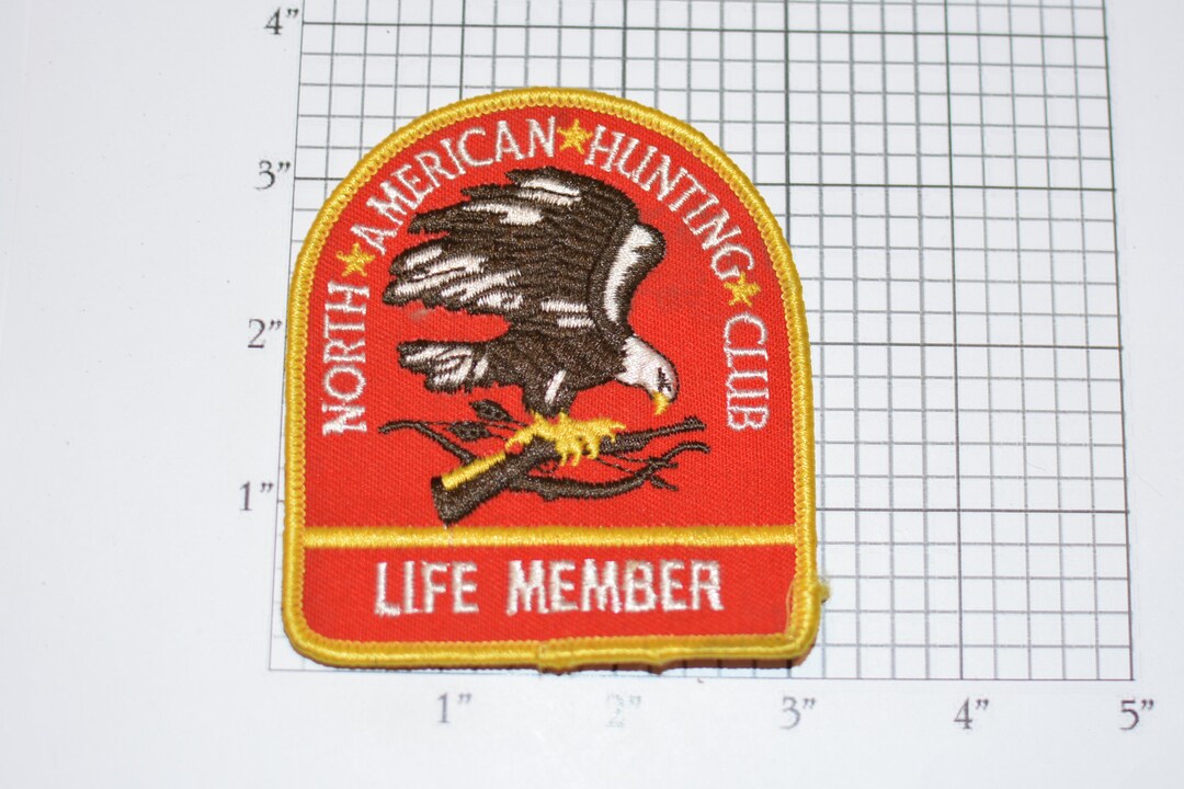North American Hunting Club Life Member Vintage Embroidered Clothing