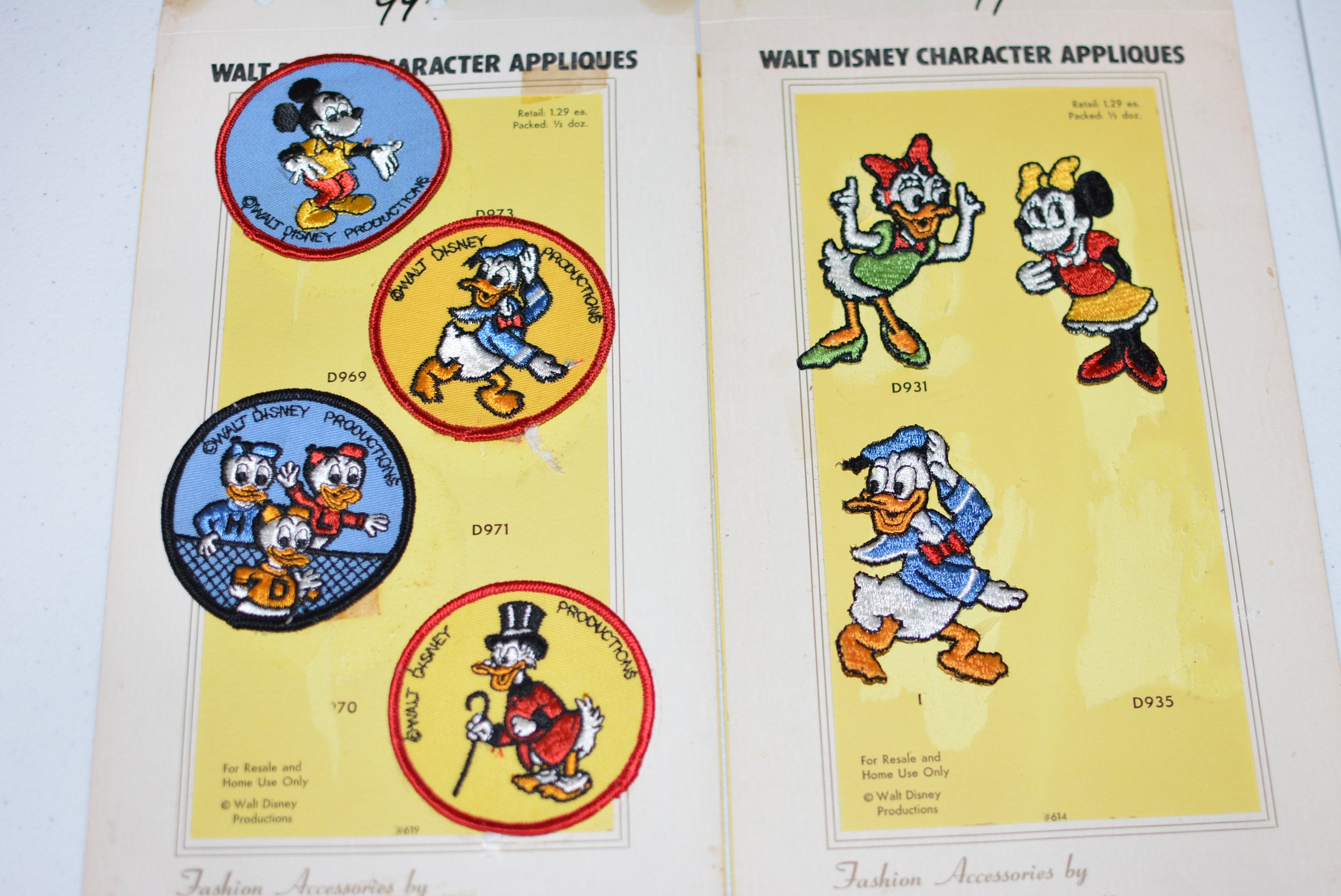 Walt Disney Embroidered Authentic 1970's Licensed Vintage Patches by  Streamline Mickey Mouse Minnie Daisy Duck - Only a Few Left