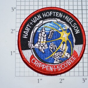 STS-41-C Space Shuttle Challenger Iron-on Embroidered Astronaut 1984 Mission Patch Collectible NASA Emblem Memorabilia Aerospace Engineering