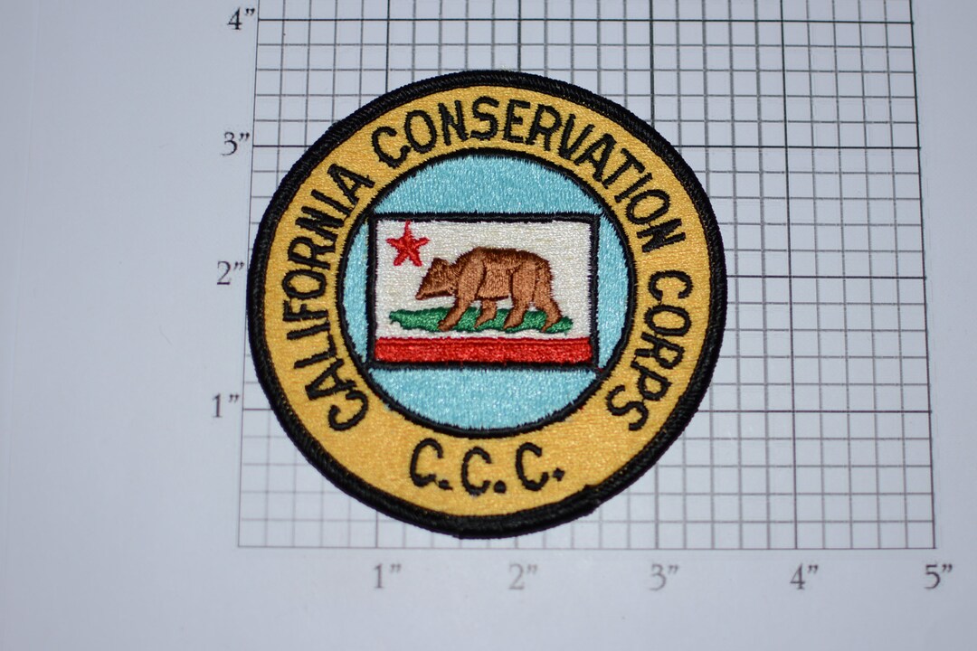 Ccc Sticker California Conservatoin Corps C.C.C. Iron-on Vintage Embroidered Patch ...