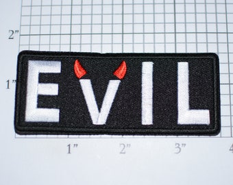 Red Devil Bestickter Aufnäher – Satanic Design, 12,7 X 7,6 Cm, Zum Aufbügeln Oder Annähen