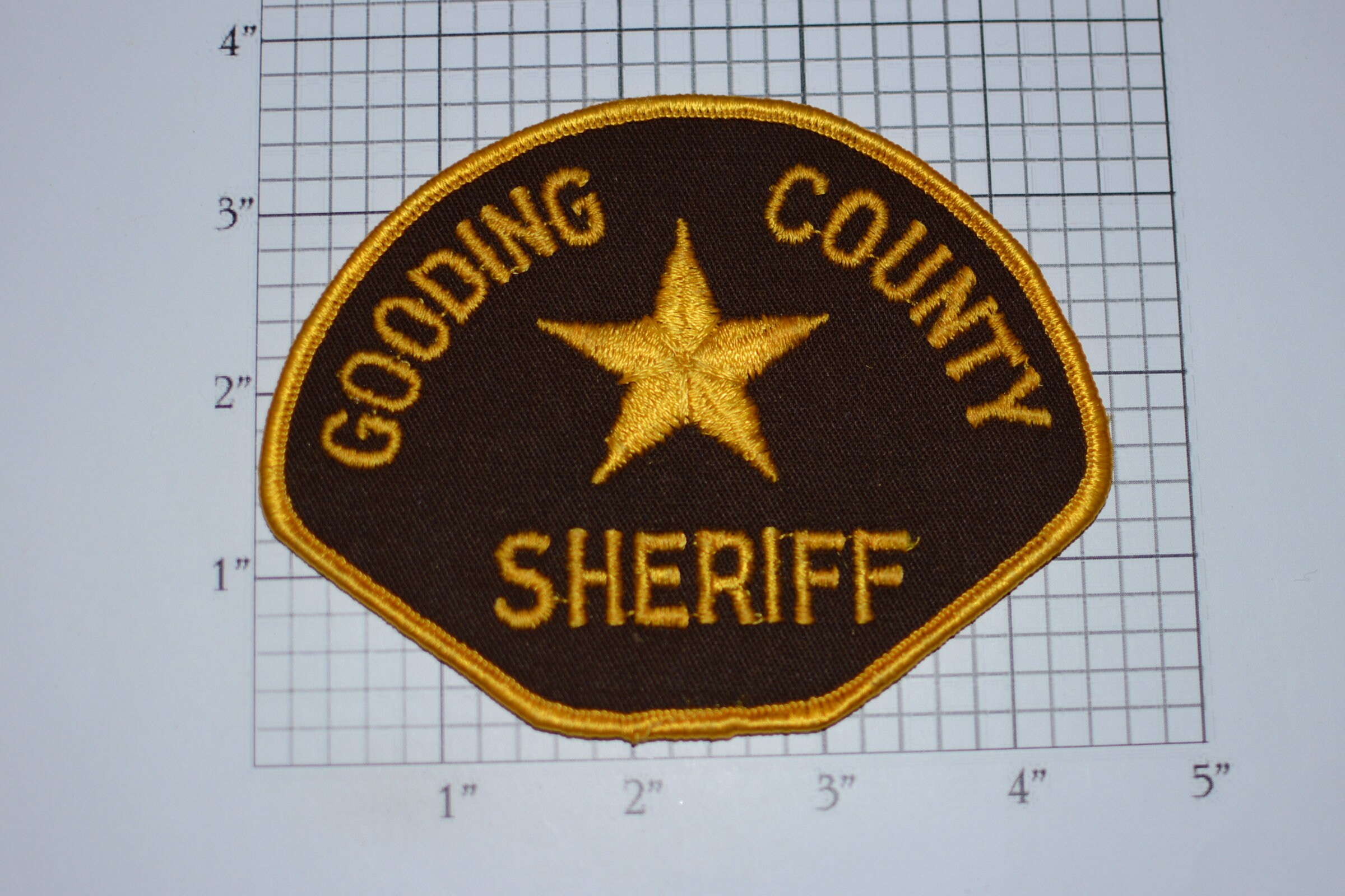 Gooding County Sheriff Police Department SewOn Vintage Etsy
