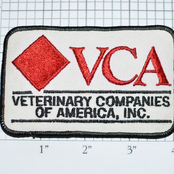 VCA Veterinary Companies of America Sew-On Embroidered Vintage Clothing Patch Vet Uniform Shirt Jacket Shirt Vest Collectible Insignia e33c