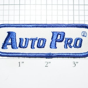Auto Pro Iron-On Embroidered Clothing Patch for Uniform Shirt Vest Jacket Mechanic Automotive Service Garage Car Guy Automobile Cosplay f1