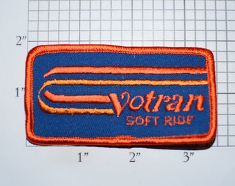 Voltran Soft Ride Vintage Embroidered Iron-on Clothing Patch for Employee Uniform Work Shirt Jacket Garage Auto Truck Mechanic Shop Tech