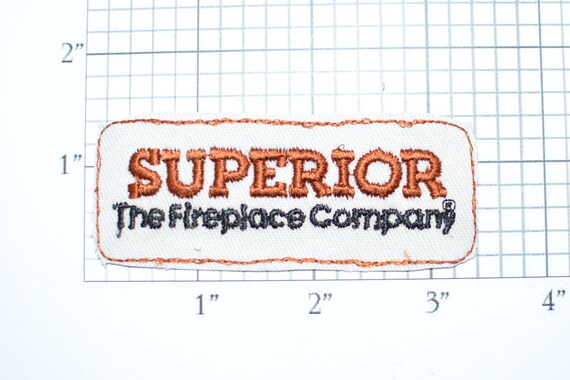 Superior The Fireplace Company Iron On Vintage Embroidered Etsy