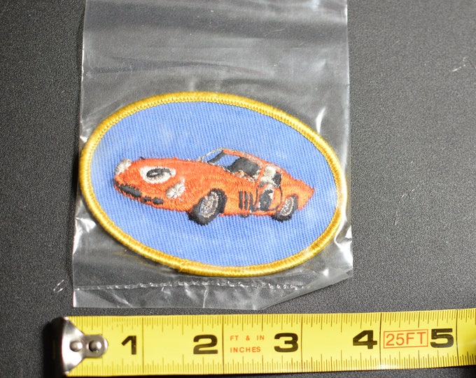 Dal-Emblem Licensed Vintage 1963 Ferrari 250 GT Swiss Embroidered Patch Sew-on Applique Sports Car Emblems Automobilia Collectible t1