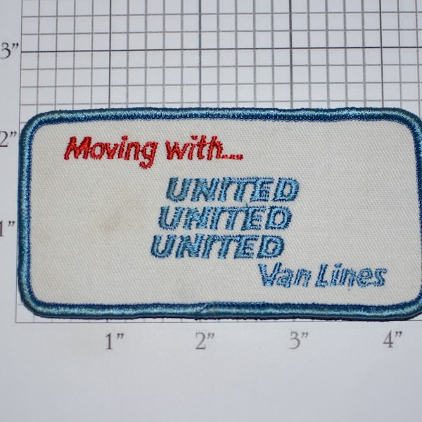 Moving With United Van Lines Trucking Vintage Sew-on Embroidered Clothing Patch Driver Shirt Jacket Hat Collectible Emblem Transportation