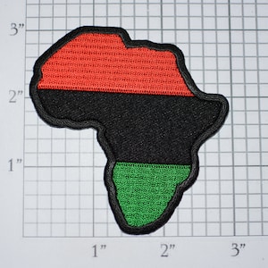Pan African Rare Vintage Iron-on Embroidered Clothing Patch Black Liberation UNIA Africa Ethnic Pride Jean Jacket Backpack Accessory Memento