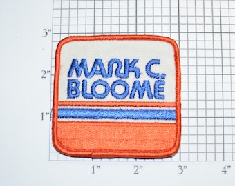 Mark C Bloome Sew-On Vintage Embroidered Clothing Patch for Uniform Shirt Jacket Hat Emblem Logo Insignia California Tire Store Gas Stations