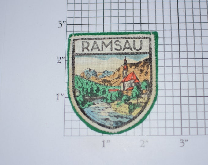 Ramsau (Austria) Sew-On Vintage Clothing Patch Travel Trip Souvenir Journey Emblem Badge Gift Idea Collectible Crest Keepsake Memento