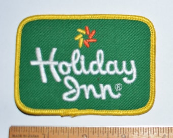 HOLIDAY INN Iron-On 1970's Vintage Embroidered Patch for Uniform Jacket Shirt Hat Vacation Resort Logo Traveler Hotel Front Desk Clerk s20