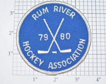 Rum River Hockey Association 1979 1980 annähen bestickte Kleidung Patch für Jacke Shirt Jersey Mütze Rucksack Sport Erinnerungsstücke Piraten e28a