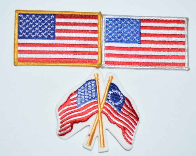 American Flag Patch, Betsy Ross Flag Patch, Vintage Patch USA Flag Patch Embroidered Patch Patriotic Patch Military Patch Uniform Patch s16