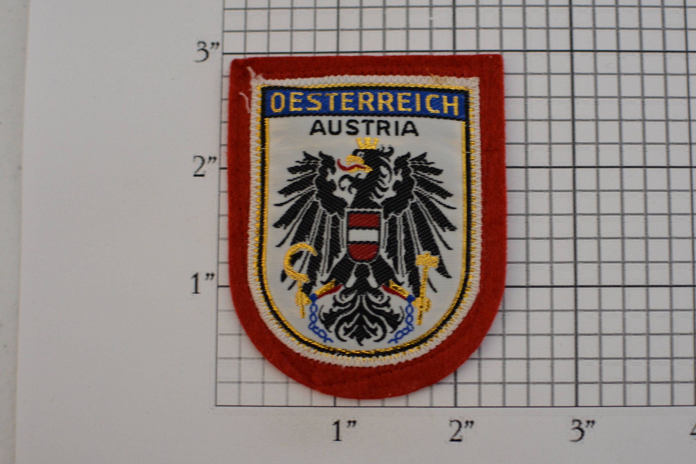 AUSTRIA Embroidered Iron on Austria Travel SOUVENIR Patch