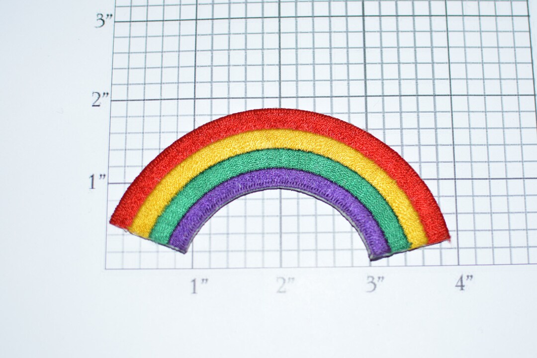 Rainbow Iron-on Vintage Embroidered Clothing Patch Jacket Patch Shirt