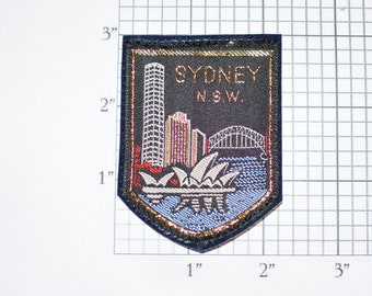 1 x AUSTRALIA MAP AU Souvenir Travel Sydney Melbourne Perth Iron On Patch 